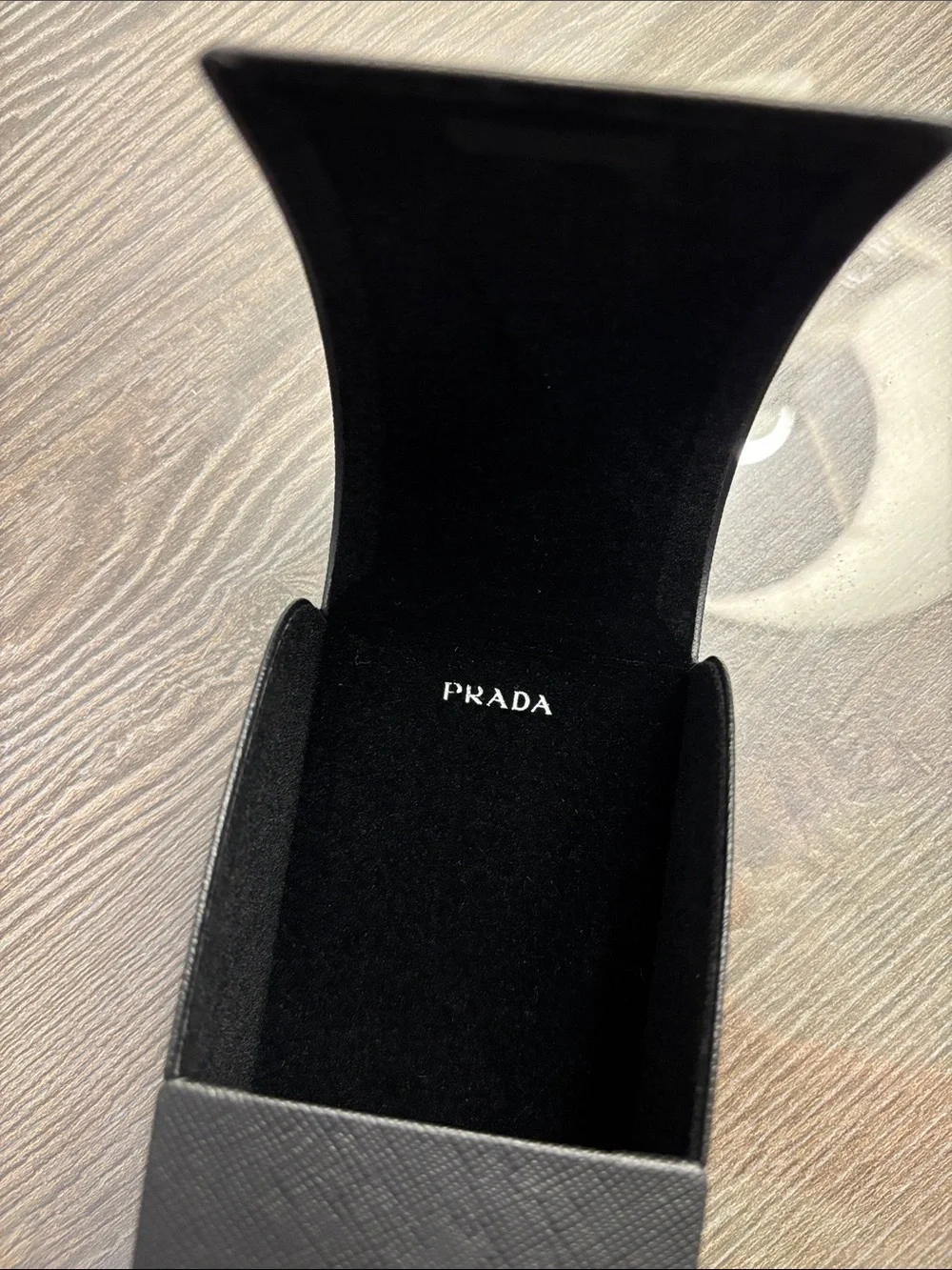Prada Black Saffiano Leather Sunglasses Case